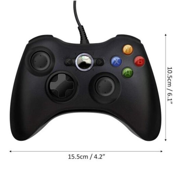 Xbox360 And Pc Universal Wired Controller Black