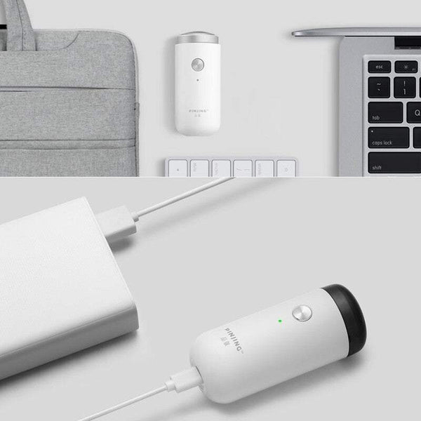 Razors Blades Xiaomi Mini Electric Shaver Pocket Usb Rechargeable Beard Trimmer Washable Dry Wet Shaving Machine With Led Indicator Type C Charging Me