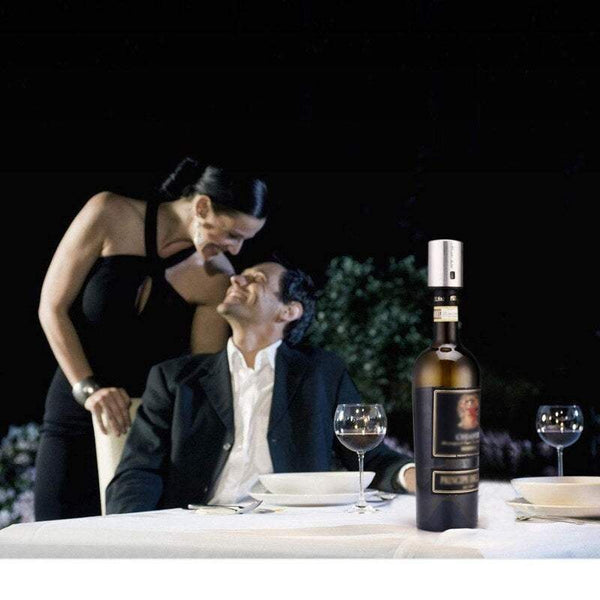 Wine Stoppers Smart Stainless Steel Vacuum Date Recording Bottle Stoppers