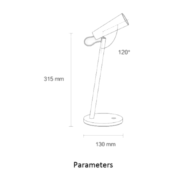 Lamps Xiaomi Mijia Wireless Usb Rechargeable Led Table Lamp White