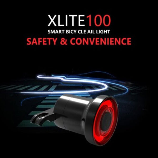 Xlite100 Bicycle Taillights Intelligent Sensor Brake Lights Usb Road Bike Mtb Rear Saddle Version Lights & Reflectors