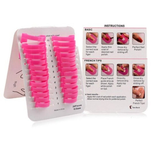 Xm Nail Polish Mold Kit Spill Proof Manicure Protector Pink