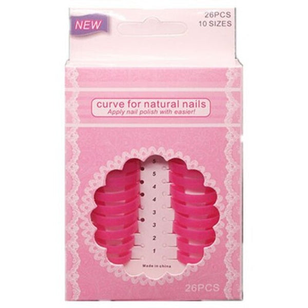 Xm Nail Polish Mold Kit Spill Proof Manicure Protector Pink Nail Art Tools