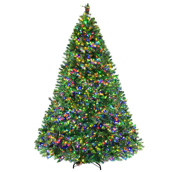 Jingle Jollys Christmas Tree 2.1M Xmas 2800 Led Lights Modes Multi Colour Seasonal Decorations