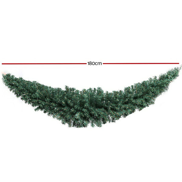 Jingle Jollys 1.8M Christmas Garland Xmas Decorations Green Wedding Party Seasonal Decorations
