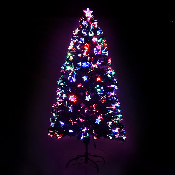 Jingle Jollys Christmas Tree 1.2M Led Xmas Trees With Lights Multi Colour Seasonal Decorations