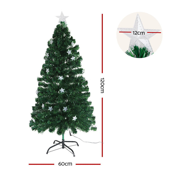 Jingle Jollys Christmas Tree 1.2M Led Xmas Trees With Lights Multi Colour Seasonal Decorations