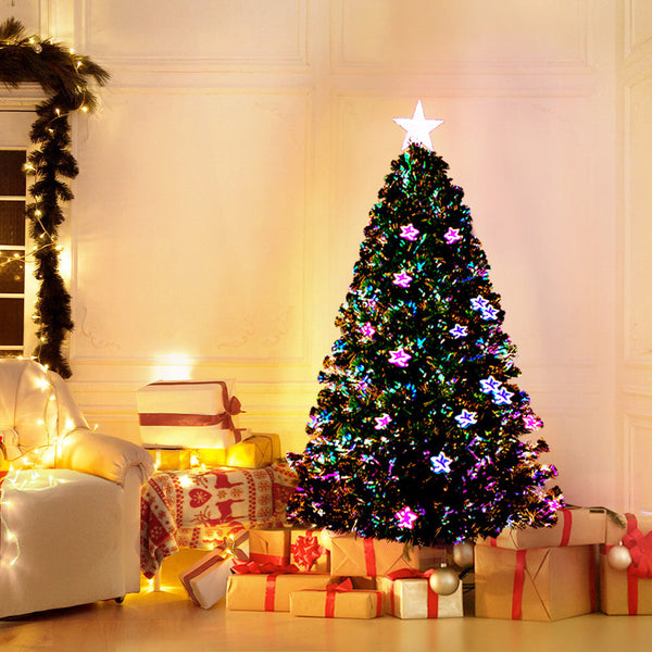 Jingle Jollys Christmas Tree 1.2M Led Xmas Trees With Lights Multi Colour Seasonal Decorations