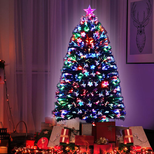 Jingle Jollys Christmas Tree 1.5M Led Xmas Trees With Lights Multi Colour Seasonal Decorations