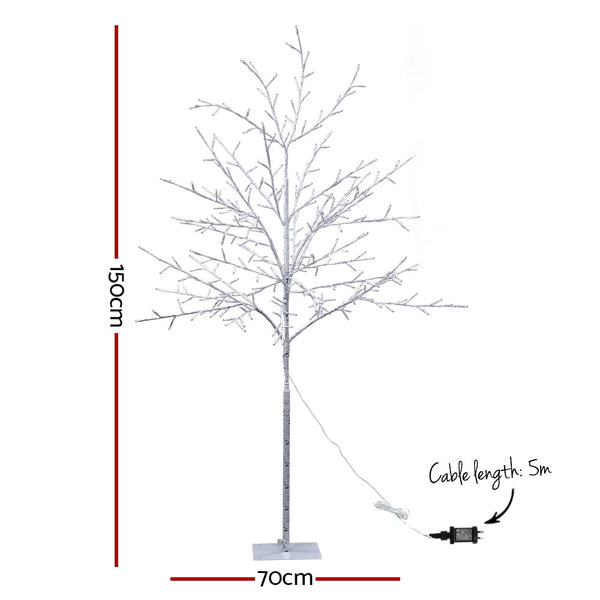 Jingle Jollys Christmas Tree 1.5M 304 Led Trees With Lights Warm White Seasonal Decorations
