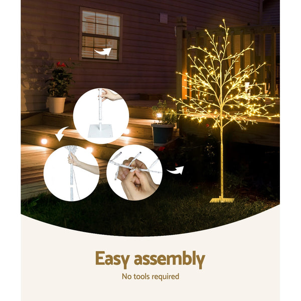 Jingle Jollys Christmas Tree 1.5M 304 Led Trees With Lights Warm White Seasonal Decorations
