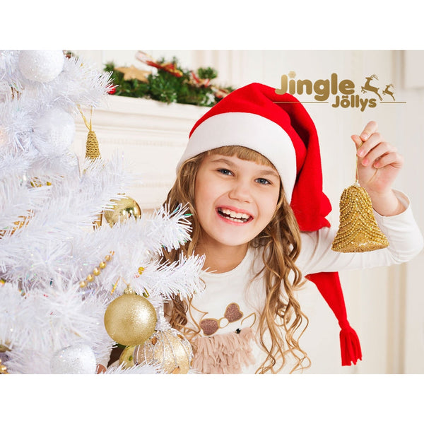 Jingle Jollys Christmas Tree 2.1M Xmas Trees Decorations White 1000 Tips Seasonal Decorations
