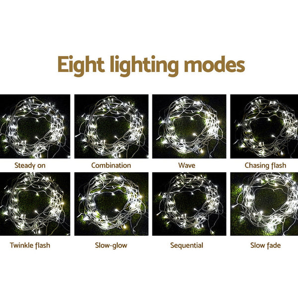 3X6m Christmas Lights Curtain Cool White 600 Led Jingle Jollys Seasonal Decorations