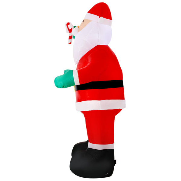 Jingle Jollys Christmas Inflatable Santa 3M Xmas Outdoor Decorations Led Lights Seasonal Decorations
