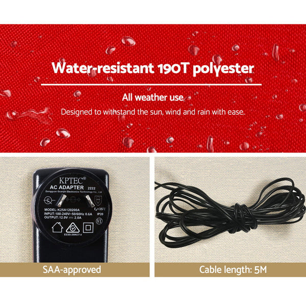 Jingle Jollys Christmas Inflatable Santa 3M Xmas Outdoor Decorations Led Lights Seasonal Decorations