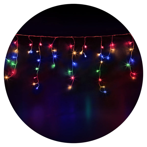 20M Christmas Lights Icicle 800 Led Multi Coloured Jingle Jollys Decorative Lighting