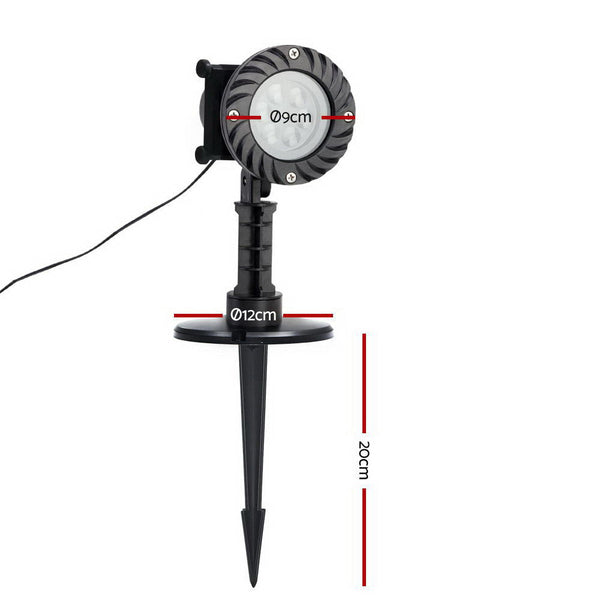 Jingle Jollys Pattern Led Laser Landscape Projector Light Lamp Christmas Party Seasonal Decorations