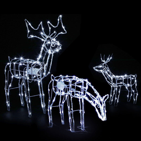 Jingle Jollys Christmas Motif Lights Led Rope Reindeer Waterproof Outdoor Seasonal Decorations