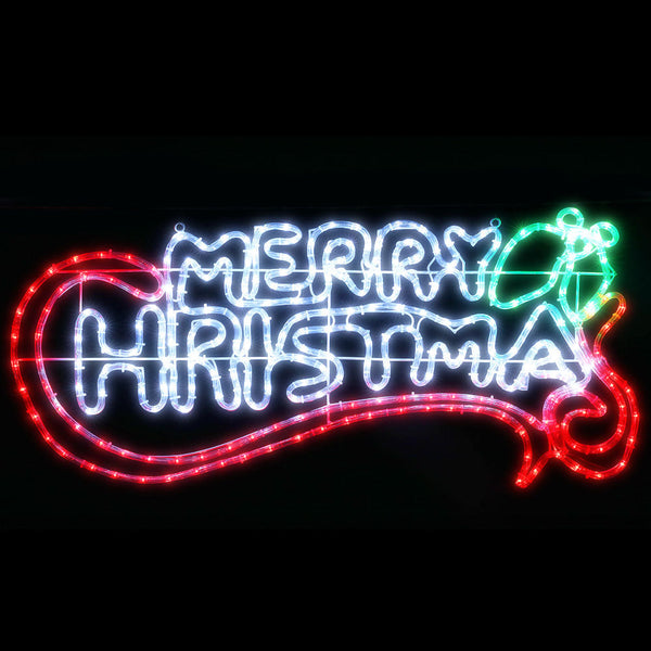 Jingle Jollys Christmas Motif Lights Led Rope Merry Xmas Waterproof Colourful Seasonal Decorations