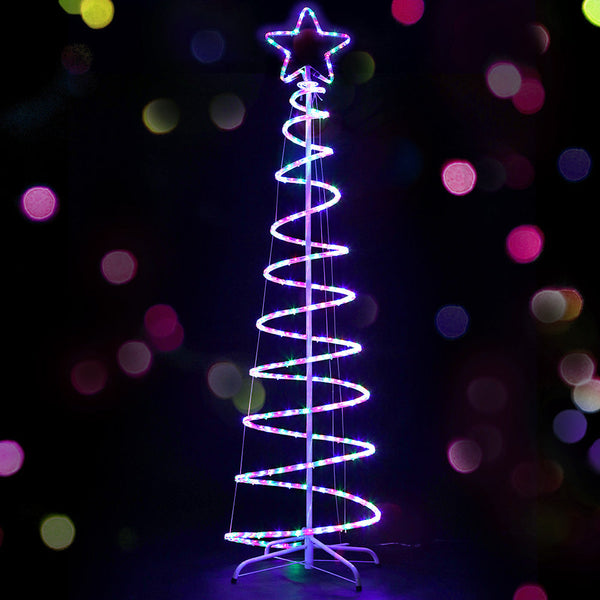 Jingle Jollys Christmas Led Motif Light 1.88M Tree Waterproof Colourful Seasonal Decorations