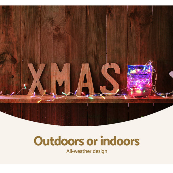 Jingle Jollys 100M Christmas String Lights 500Led Multi Colour Seasonal Decorations