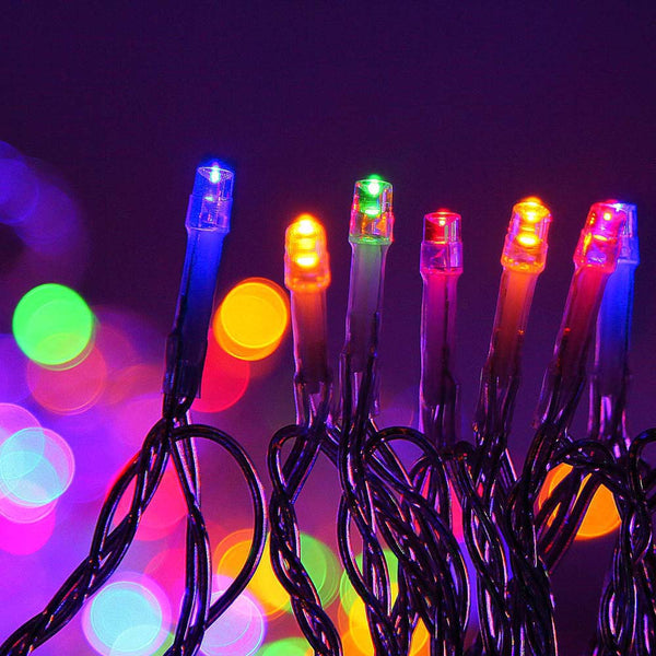 Jingle Jollys 100M Christmas String Lights 500Led Multi Colour Seasonal Decorations