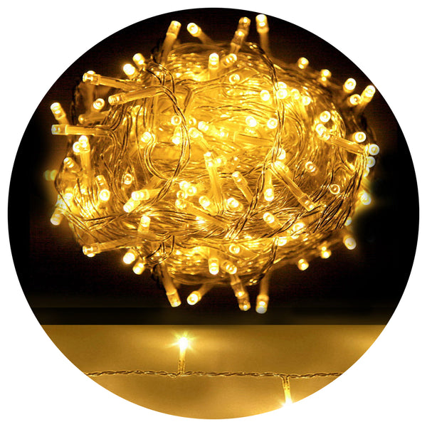 100M Christmas Lights String Fairy 500 Led Warm White Jingle Jollys Seasonal Decorations
