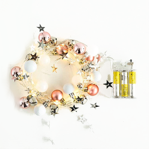 Christmas Decorations 2M 20 Led String Light Battery Powered Fairy Lights Seasonal Decorations