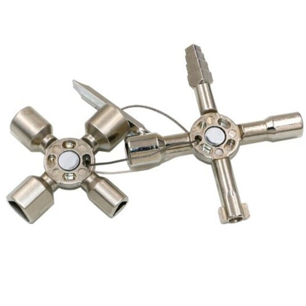 Y 01 Multi Function One In Triangle Emergency Key Wrench Silver Door Locks & Lock Mechanisms