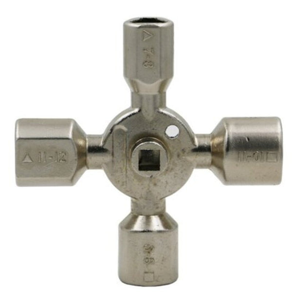 Y 01 Multi Function One In Triangle Emergency Key Wrench Silver Door Locks & Lock Mechanisms