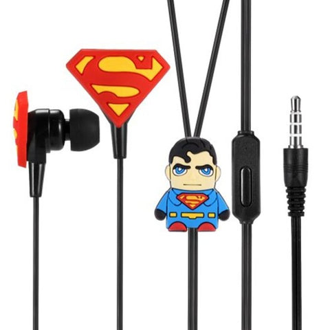 Y01 Cartoon 3.5Mm Wired In Ear Stereo Earphones With Mic Red