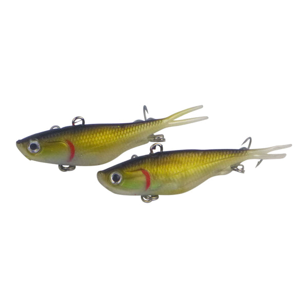 Swimerz 95Mm Soft Vibe Yakka 2 Pack Baits & Lures