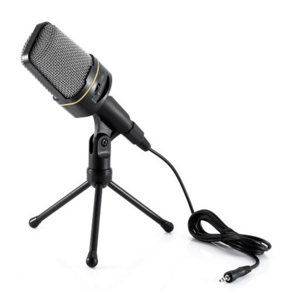 Desktop Microphone Dynamic Condenser Sound Black Microphones