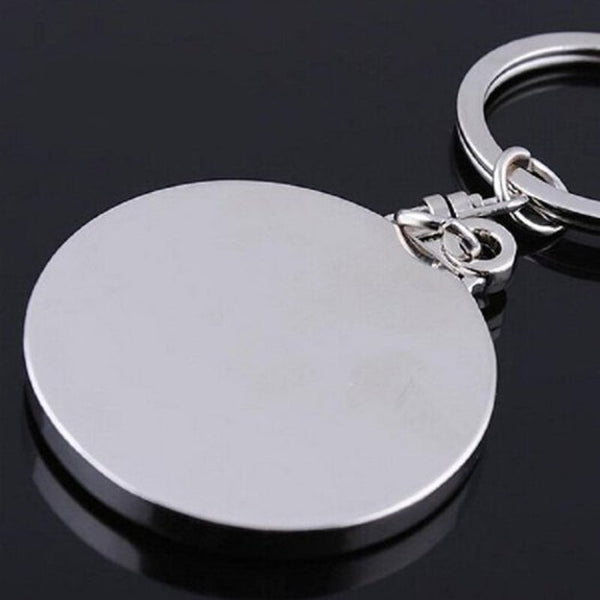 50 Years Perpetual Calendar Keychain Silver Alloy Chain Ring Keyrings