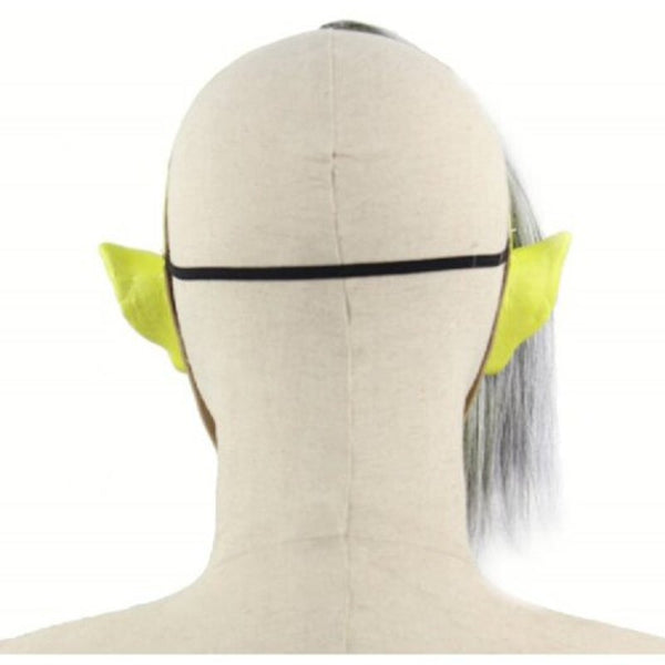 Halloween Scary Clown Mask With Hair For Adults Costume Party Goldenrod Masks