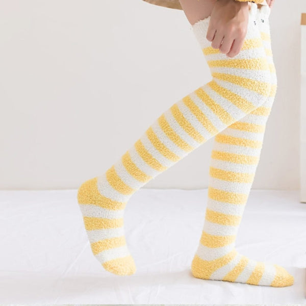 Yellow Cat Thigh Highs