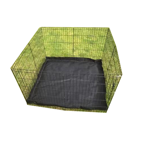 Yes4pets 24' Dog Rabbit Playpen Exercise Puppy Enclosure Fence With Canvas Floor