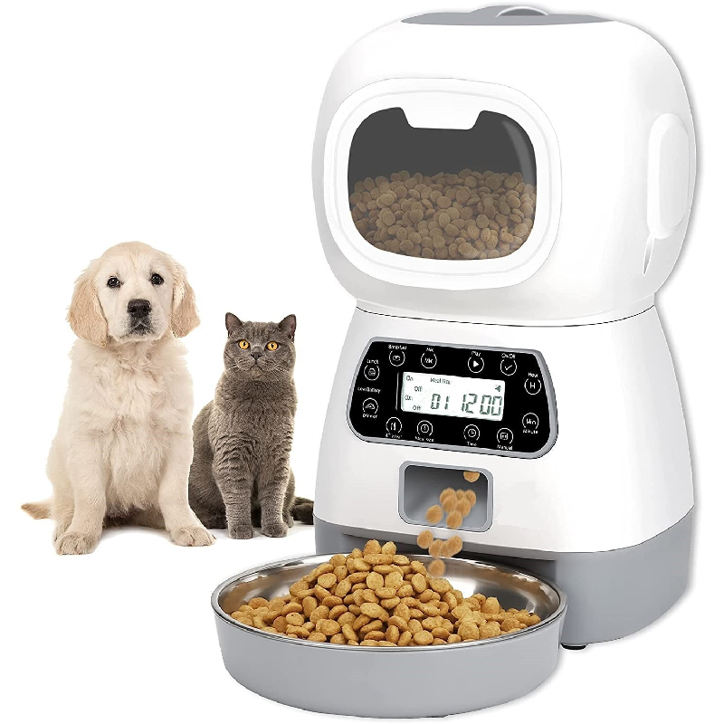 Yes4pets 3.5L Visible Automatic Digital Pet Dog Cat Feeder Food Bowl Dispenser Dog Automatic Feeders