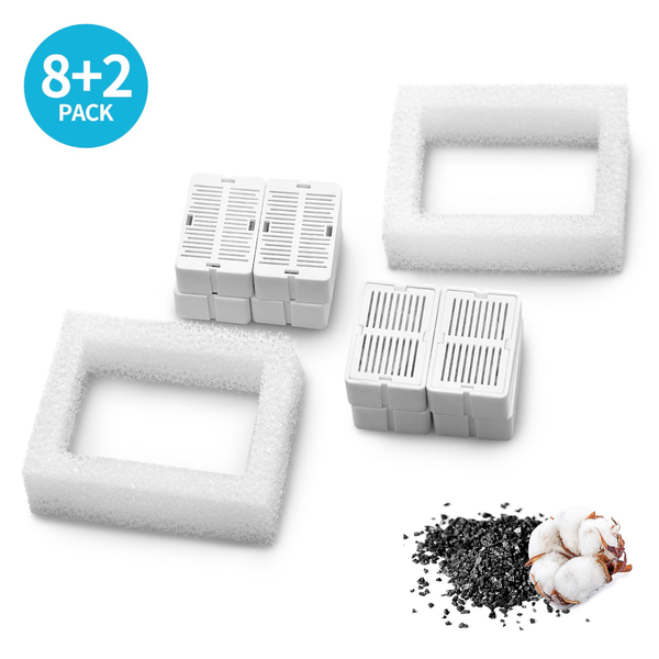 Yes4pets 32 X Pet Dog Cat Fountain Filter Replacement Activated Carbon Exchange Filtration System Automatic Water Dispenser Compatible Dishes Feeders