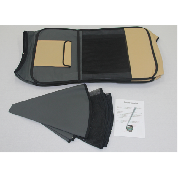 Yes4pets 75 Cm Foldable Large Grey Dog Puppy Rabbit Soft Cat Cage Playpen Enclosure Pet Transport