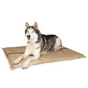 Yes4pets Jumbo Hessian Pet Dog Puppy Bed Mat Pad House Kennel Cushion With Foam 110 X 78Cm