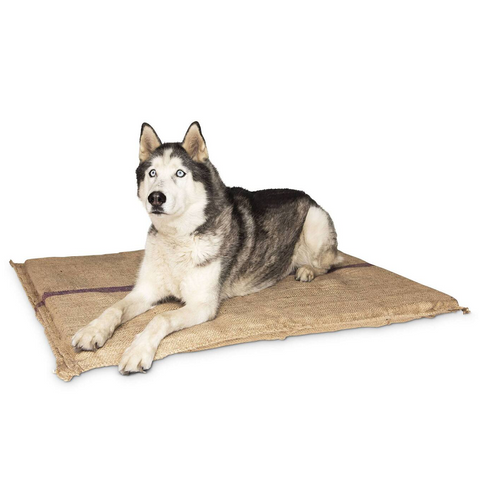 Yes4pets Jumbo Hessian Pet Dog Puppy Bed Mat Pad House Kennel Cushion With Foam 110 X 78 Cm