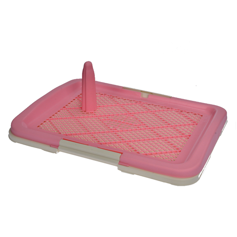 Yes4pets Large Portable Dog Potty Training Tray Pet Puppy Toilet Trays Loo Pad Mat Pink