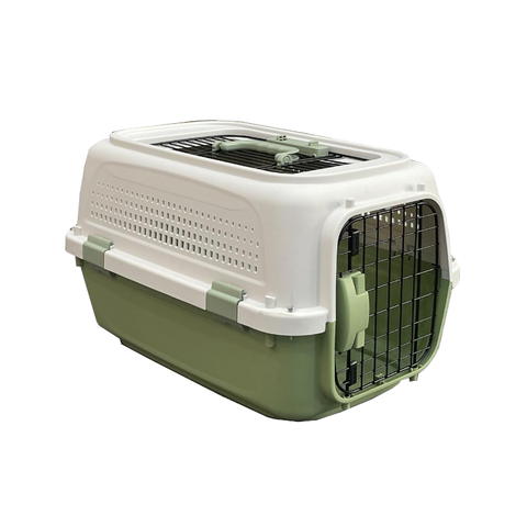 Yes4pets Medium Dog Cat Rabbit Crate Pet Kitten Carrier Parrot Cage Green
