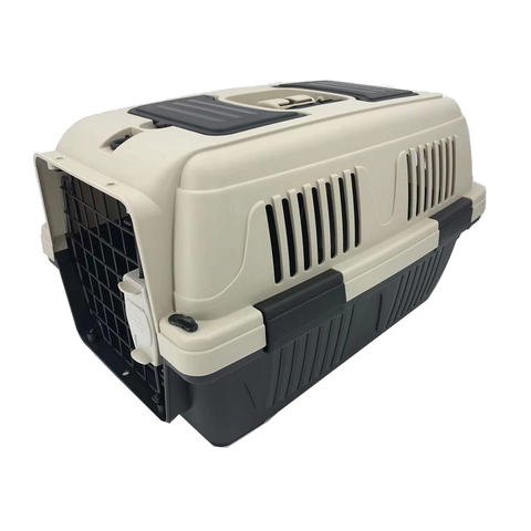 Yes4pets Medium Portable Dog Cat House Pet Carrier Travel Bag Cage+Safety Lock & Food Box