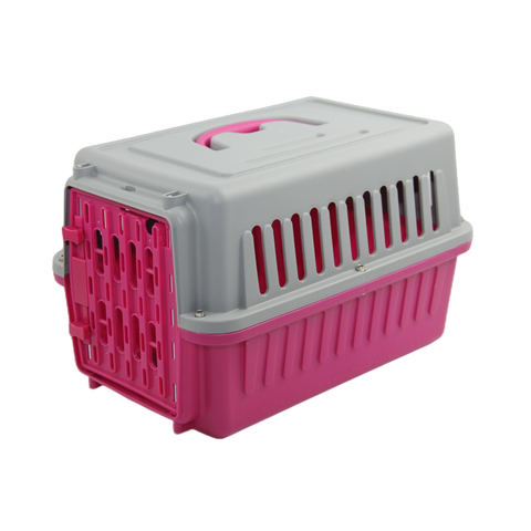 Yes4pets Small Dog Cat Rabbit Crate Pet Guinea Pig Carrier Kitten Cage Pink