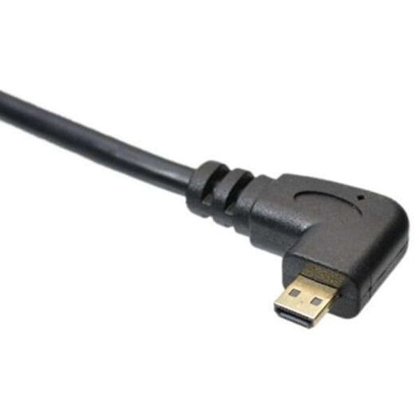 High End Micro Hdmi To Bend Short Cable 15Cm Black Video Cables & Adapters