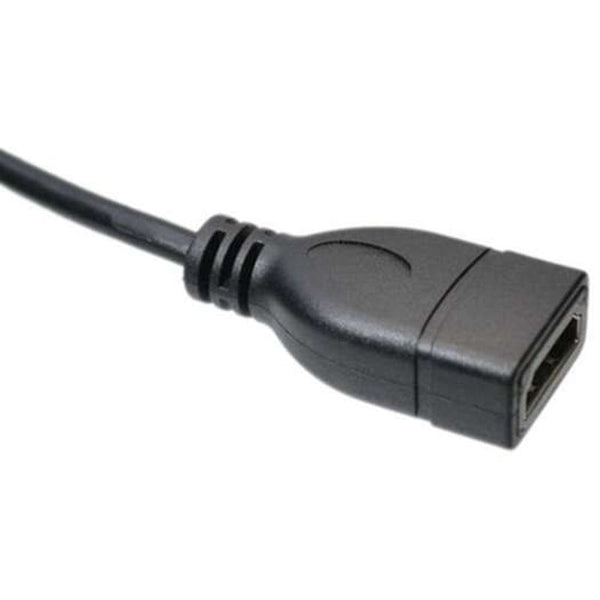 High End Micro Hdmi To Bend Short Cable 15Cm Black