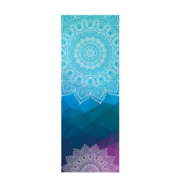 Colourful Mandala Yoga Towel Non Slip Portable Travel Pilates Blanket Mats & Non Slip Towels