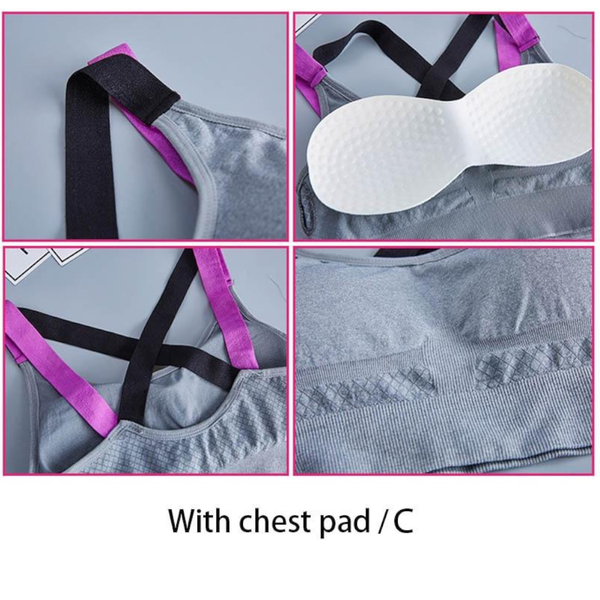 Yoga Padded Sports Bra For Women | Running Fitness Crop Top Sports Bras
